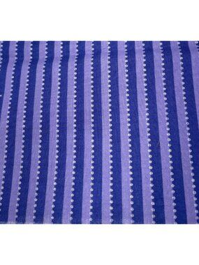 Striped Cotton Fabric 18x21" Blue Purple Polka Dot Pattern Sewing Crafts